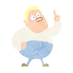 cartoon man asking question