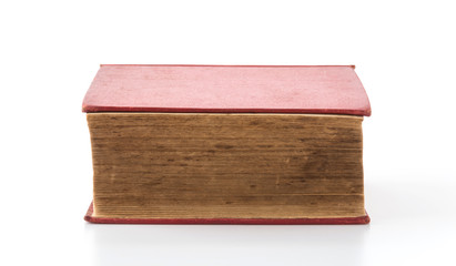 old book on white background