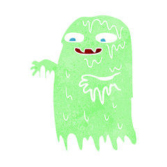 cartoon gross slime ghost
