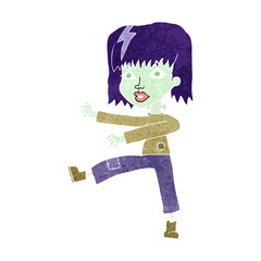 cartoon zombie girl