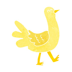 cartoon walking bird