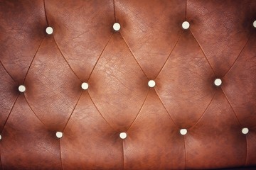  Vintage brown leather sofa