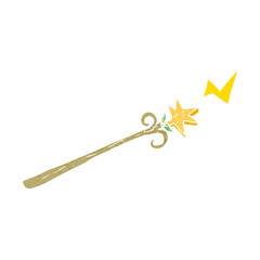 cartoon magic wand
