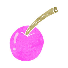 cartoon pink cherry symbol
