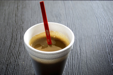 Coffee in a Disposable Cup