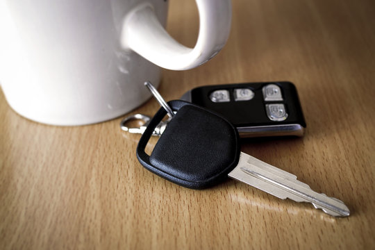 Car Key on a Table