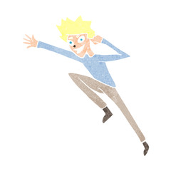 cartoon jumping man