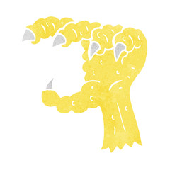 cartoon bird claw