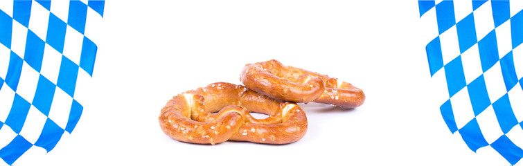 Brezel Bayern Flagge Oktoberfest 