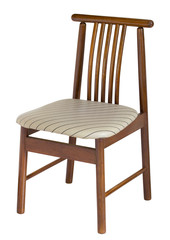 wooden chair isolated on white