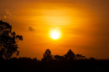 Color of the sunrise