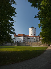 Fototapeta na wymiar Budatinsky zamok - Castle with tower - Budatin, Zilina, Slovakia