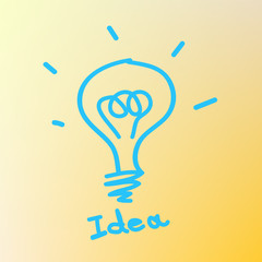 bulb light idea concept