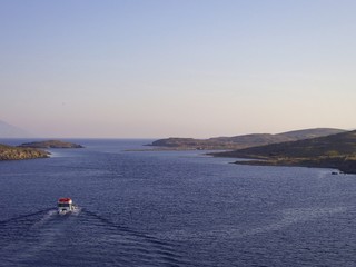 Boating to an island