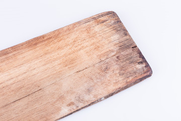 old wood board weathered isolated on white background