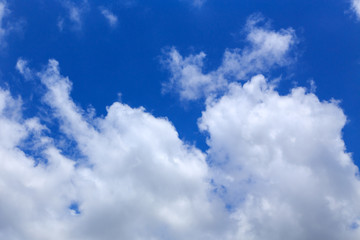 Blue sky with clouds background