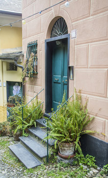 Old door in Genova, Italy