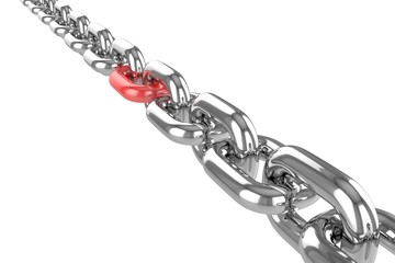 render stainless steel chain