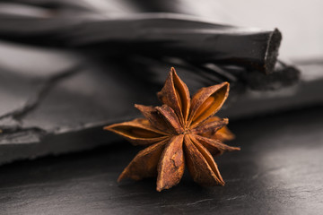 Licorice candy with star anise