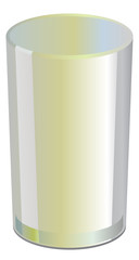 Empty drinking glass vector image