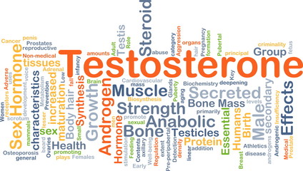 Testosterone background concept