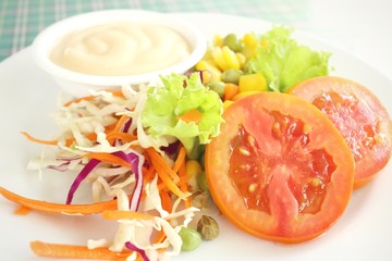 Salad with mayonnaise