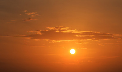 Sunset over sea