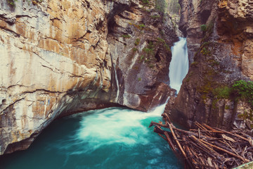 Fototapeta na wymiar Canyon in Banff NP