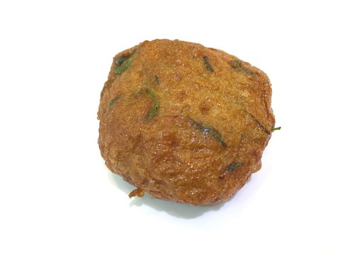 Fish cake is Thai cuisine made from fish and hurbs