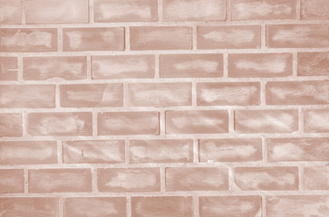 Red brick wall background in orange tone