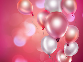 pink balloons