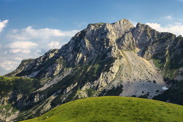 Amazing rocky mountain in Durmitor National Park, Montenegro
