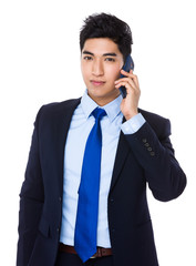 Young Businessman talk to cellphone