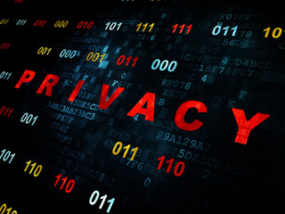 Protection concept: Privacy on Digital background
