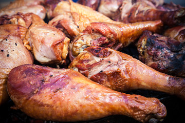 Fine grilled turkey legs