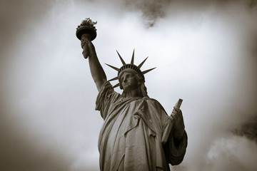 Statue of Liberty monochrome