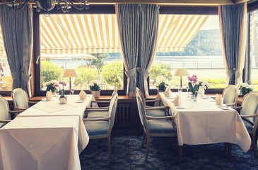 typical summer restaurant