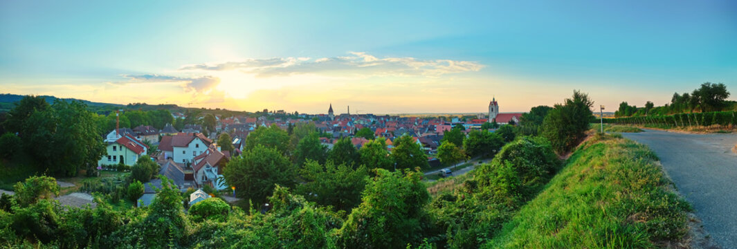 sunset in Endingen,  German