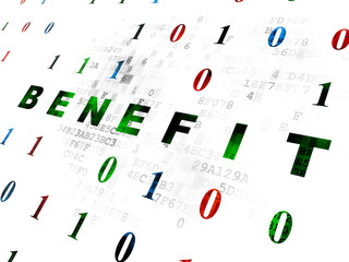 Business concept: Benefit on Digital background