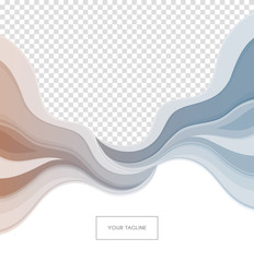 Colored waves design template