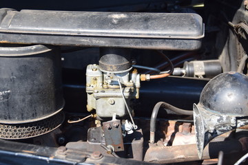 Motor eines Oldtimers