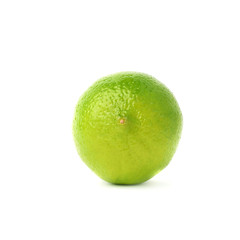Lime fruit isolated over the white background