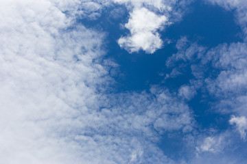 Beautiful sky with clouds for background.