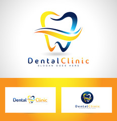 Fototapeta premium Dental Care Logo Design