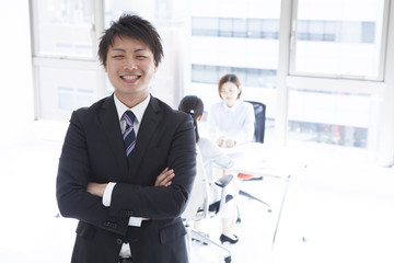 Motivated businessman