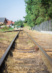 Fototapeta na wymiar Polish seaside narrow-gauge railway.