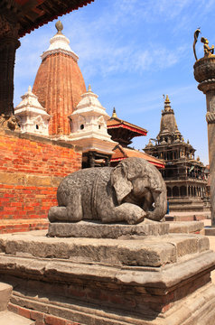 Sculptures of elephant, Patan, Kathmandu valley, Nepal