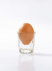 egg in glass