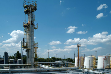 petrochemical industrial plant
