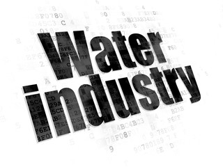 Industry concept: Water Industry on Digital background